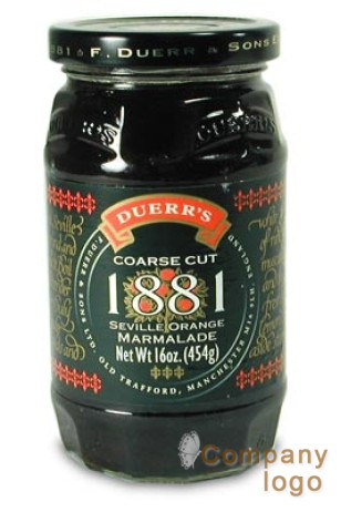 Duerr的粗切1881年塞維利亞橙果醬 - 16盎司（454克）玻璃瓶